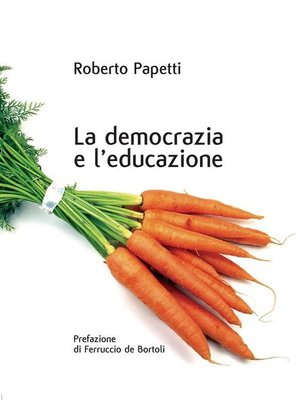 cover image of La democrazia e l'educazione